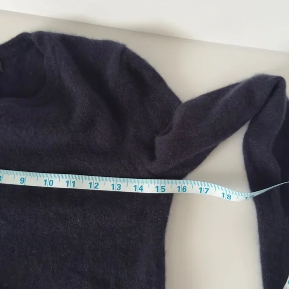 C by Bloomingdale's Women's Blue 100% Cashmere Cardigan Set - Picture 4 of 8